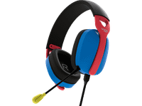 auriculares gaming - vieta pro pixel circumaurales con cable ajustable funcion mute azul rojo y negro