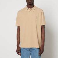 polo ralph lauren logo embroidered cotton polo shirt - s