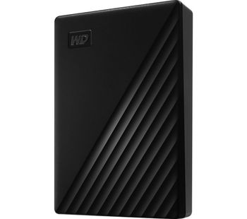 My Passport Portable Hard Drive - 4 TB, Black, Black