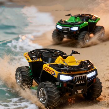 TRASPED HG4-411 RTR 1/64 2.4G RWD Mini Coche RC de Aleación Soporte de Control Remoto de App Motocicleta Playa Vehículos