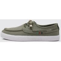 elpulpo zapatos bajos nautico detalles contraste verde salvia para hombre