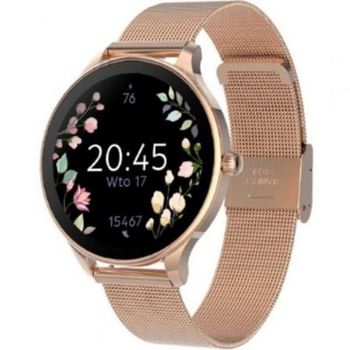 Forever Velora SB-306 Bluetooth 38,2mm AMOLED Oro Rosa IP67 Pulsómetro Monitor Sueño Mujer