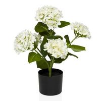 planta artificial hydrangea blanco  verde hjh office