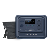 bluetti elite 100 v2 y panel solar 200w estacion de energia portatil bio-based iscc plus 1024wh 1800w ca respaldo para apagones