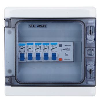 Disyuntor 4 Vías A Prueba De Agua 30ma 63a 6a 16a 32a Panel Distribución