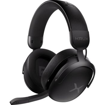 Auriculares Krux Crave Pro Wireless inalámbricos USB para gaming y multimedia negros