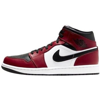 Nike Zapatillas de baloncesto Air Jordan 1 Mid Chicago Black Toe para hombre
