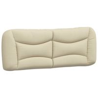 cabecero de cama  panel de cabecera  decoracion de pared acolchado tela crema 120 cm