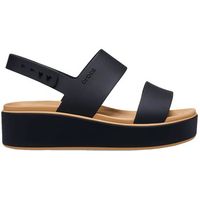 crocs sandalias sandales brooklyn matte wrap low wedge crosliter para mujer