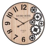 reloj de pared de metal marron o 60x45 cm