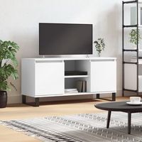 mueble tv  mueble de salon  armario tv madera de ingenieria blanco 104x35x50 cm cfw777731