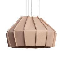 lampara colgante acustica fieltro dolbin marron