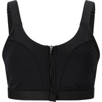 endurance sujetador deportivo crystale w zip sports bra para mujer
