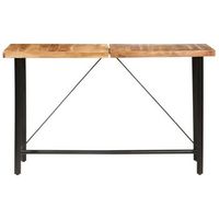 mesa alta de cocina de madera maciza de acacia 180x70x107 cm