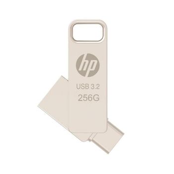 Unidad flash USB PNY HP x206C 256 GB USB-A y USB-C 120 MB/s plata