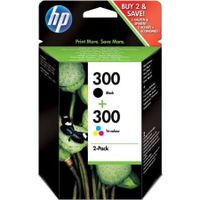 hp 300 black and colour original inkjet print cartridge combo pack