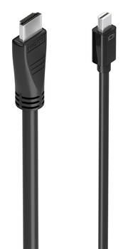 AISENS Cable conversor MINI DP a HDMI 4K 60Hz MINI DP M HDMI M Negro 5 0m