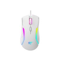 raton havit ms1033 usb type-a 8000 dpi blanco 9 botones gaming