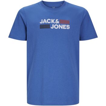 Jack & Jones Camiseta 12255502 JWHCORP LOGO TEE SS O-NECK PLAY JNR CLASSIC BLUE para niño