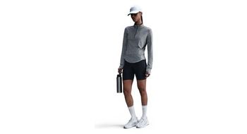 Camiseta de mujer nike dri fit swift uv gris 1 2 cremallera