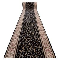 corredor de lana nain ornamento 2904 51011 beige  azul oscuro 80cm 80x650 cm