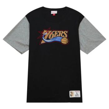 Camiseta Philadelphia 76ers NBA Color blocked Cotton Mitchell and Ness