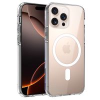 cool funda magnetica transparente para iphone 16 pro max