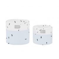 cesta de guarderia set de 2 uds - 22cm y 18cm bear with me azul
