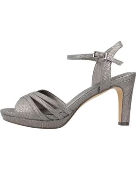 de MENBUR SANDALIAS DE FIESTA MUJER MODELO 25276M COLOR PLATA TAUPE