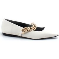 steve madden bailarinas queenie ballerina punta catena white quee03s1 para mujer