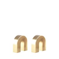 salero y pimentero arco dorado 6x2x6 cm