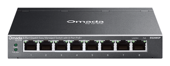 SWITCH OMADA TP-LINK ES208GP 8-PORT GIGABIT EASY MANAGED WITH 8-PORT POE+