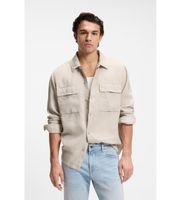 boss para hombre 50558928 camisa locky 3 beige s casual algodon manga larga