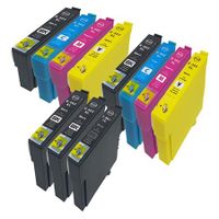 compatible multipack epson workforce wf-2885dwf printer ink cartridges 11 pack -t02w14010