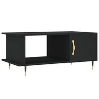 mesa de centro madera contrachapada negro 90x50x40 cm