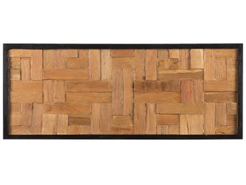 Decoración de pared madera 40 cm marrón