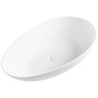 lavabo sobre encimera de solid surface ovalado lavabo sobre encimera blanco sauzal