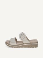 caprice mule white made of leather with wedge heel size 36