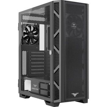 Caja PC Preyon Nest Meshy ATX Mid Tower Vidrio Templado Negro con Ventana
