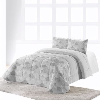 Edredón Invierno Circus Estampado 350g + Funda Cojín 105 Cm Rufino Diaz, Gris