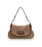 guess para mujer hwjg2313190 bolso de hombro con solapa samantha beige osfa casual poliester