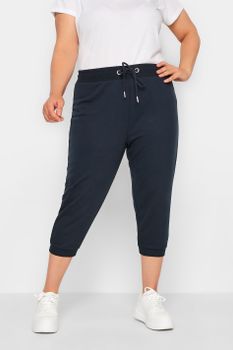 Yours Joggers Capri Azules Marinos, Mujer Curvy Y Tallas Grandes, Yours