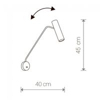 aplique de pared eye super