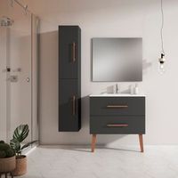 columna de bano fusta 30x160x30 cm 2p antracita mate