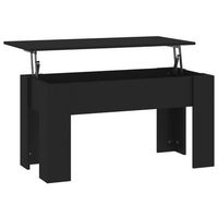 mesa de centro madera de ingenieria negro 101x49x52 cm vidaxl