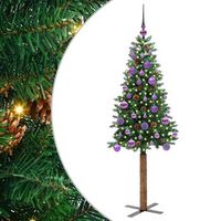 arbol de navidad delgado verde 150 cm vidaxl