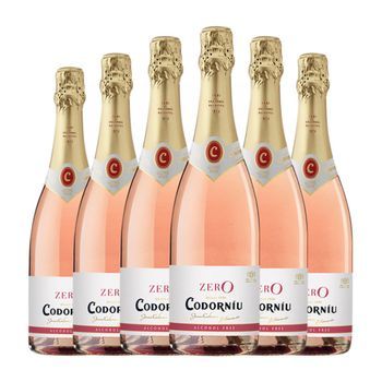 Codorníu Espumoso Rosado Zero Rosé 75 Cl (pack De 6 Unidades)