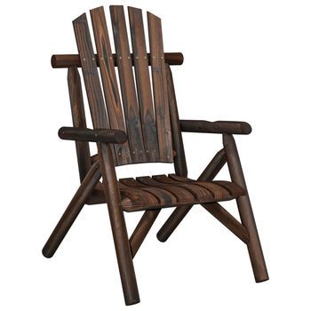 Silla De Jardín Madera Maciza De Abeto 68x86x103 Vidaxl