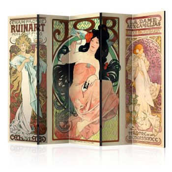 Biombo - Alphonse Mucha. Women's Ii (225x172 Cm)