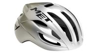 casco de carretera met rivale mips silver gris